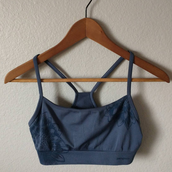Patagonia Other - Patagonia Women's Light Support Floral Sports Bra in Blue | M